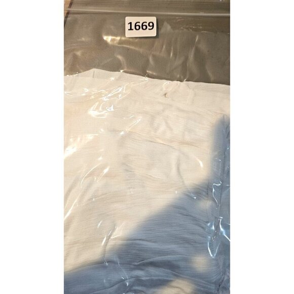 Francescas White Maxi Dress Sz M Tier Halter Open Back Lined Charlotte Avery NEW - Picture 12 of 12